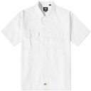 ディッキーズ 【送料無料】 ディッキーズ メンズ シャツ トップス Dickies Short Sleeve Work Shirt White