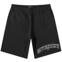 【送料無料】 ジバンシー メンズ ハーフパンツ・ショーツ ボトムス Givenchy College Embroidered Logo Shorts Black