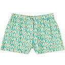 【送料無料】 ヴェルサーチ レディース ハーフパンツ・ショーツ ボトムス Versace All Over Logo Shorts Green