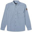 【送料無料】 ベルスタッフ メンズ シャツ トップス Belstaff Scale Shirt Blue Flint