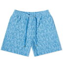 【送料無料】 ヴェルサーチ メンズ ハーフパンツ・ショーツ ボトムス Versace Logo Towling Short Blue