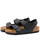 【送料無料】 ビルケンシュトック メンズ サンダル シューズ Birkenstock Milano Black Birko-Flor