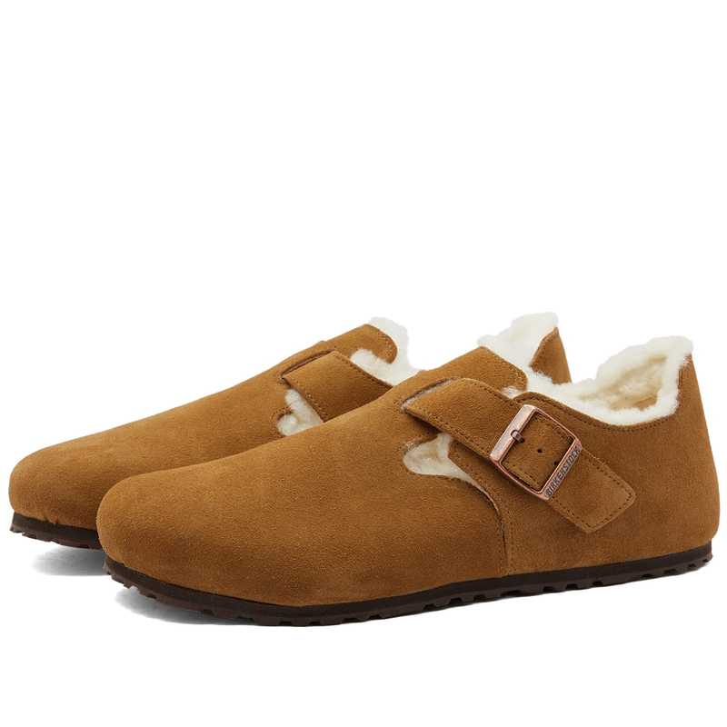 yz rPVgbN Y T_ V[Y Birkenstock London Shearling Tea Suede