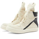 【送料無料】 リックオウエンス メンズ スニーカー シューズ Rick Owens Suede Geobasket Sneakers Milk, Black & Milk