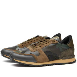 【送料無料】 ヴァレンティノ メンズ スニーカー シューズ Valentino Rockrunner Sneaker Green & Brush