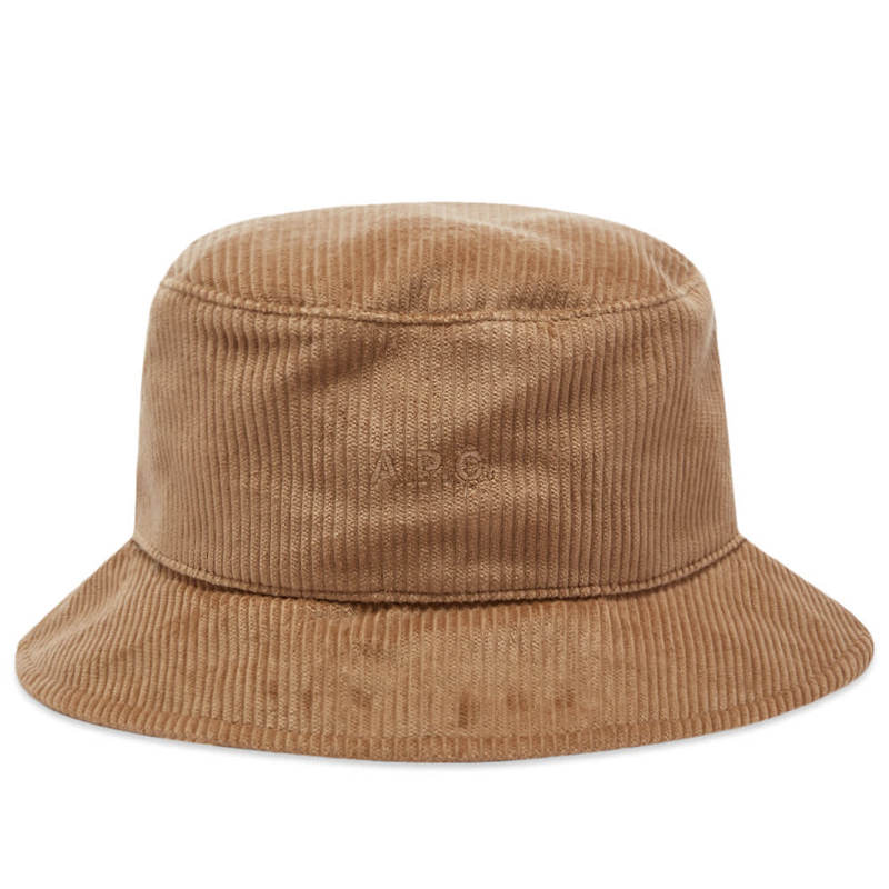 アーペーセー レディース 帽子 アクセサリー A.P.C. Alex Corduroy Bucket Hat Taupe