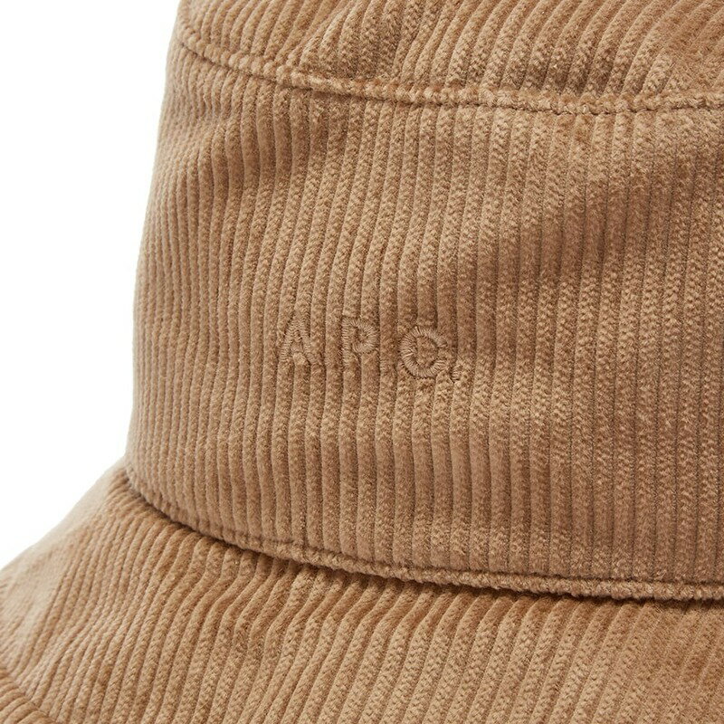 アーペーセー レディース 帽子 アクセサリー A.P.C. Alex Corduroy Bucket Hat Taupe