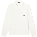 【送料無料】 フレッドペリー メンズ パーカー・スウェット アウター Fred Perry LoopbackPocket Sweat Ecru