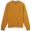 【送料無料】 フレッドペリー メンズ パーカー・スウェット アウター Fred Perry Crew Sweat Dark Caramel