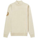 フレッドペリー 【送料無料】 フレッドペリー メンズ ニット・セーター アウター Fred Perry Intarsia Laurel Wreath Mock Neck Knit Oatmeal