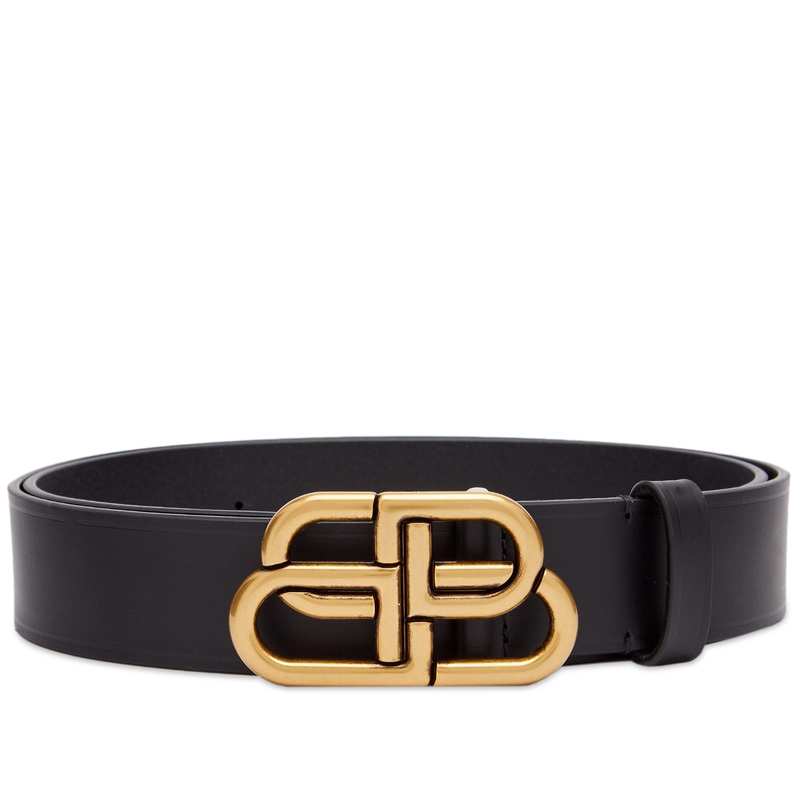 バレンシアガ 【送料無料】 バレンシアガ メンズ ベルト アクセサリー Balenciaga BB Buckle Belt Black