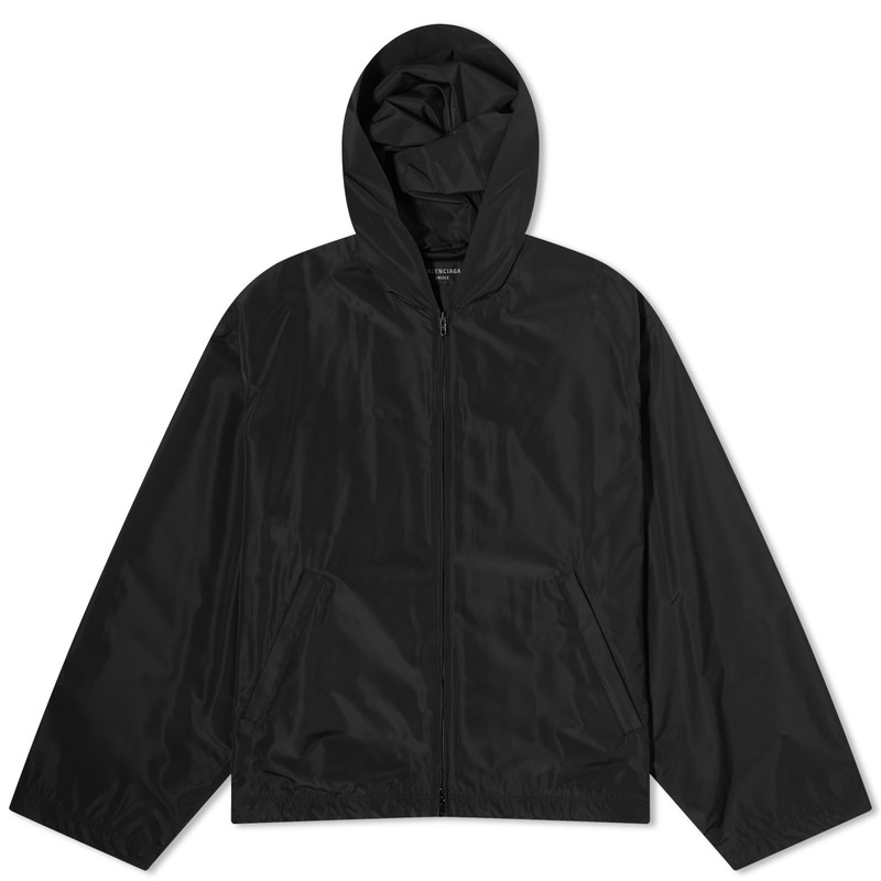 【送料無料】 バレンシアガ メンズ ジャケット・ブルゾン アウター Balenciaga Tracksuit Rain Jacket Black