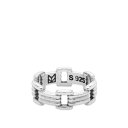 yz [v Y O ANZT[ Maple Lui Link Ring Silver
