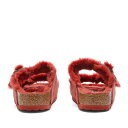 【送料無料】 ビルケンシュトック メンズ サンダル シューズ Birkenstock Arizona Shearling Sienna Red Suede 3