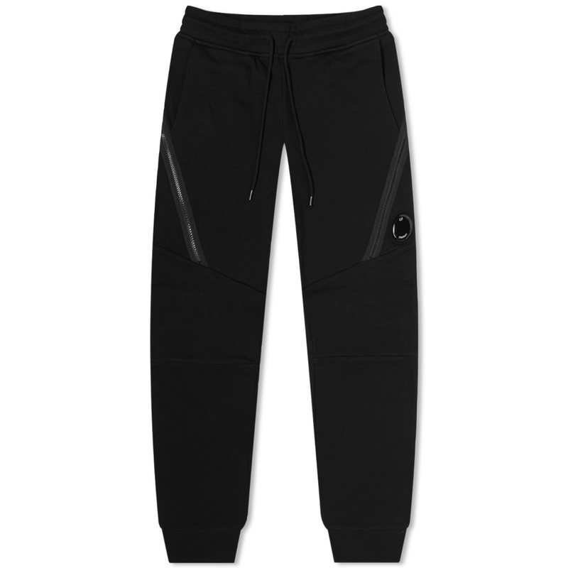  シーピーカンパニー メンズ カジュアルパンツ スウェットパンツ ボトムス C.P. Company Lens Detail Loopback Sweat Pants Black