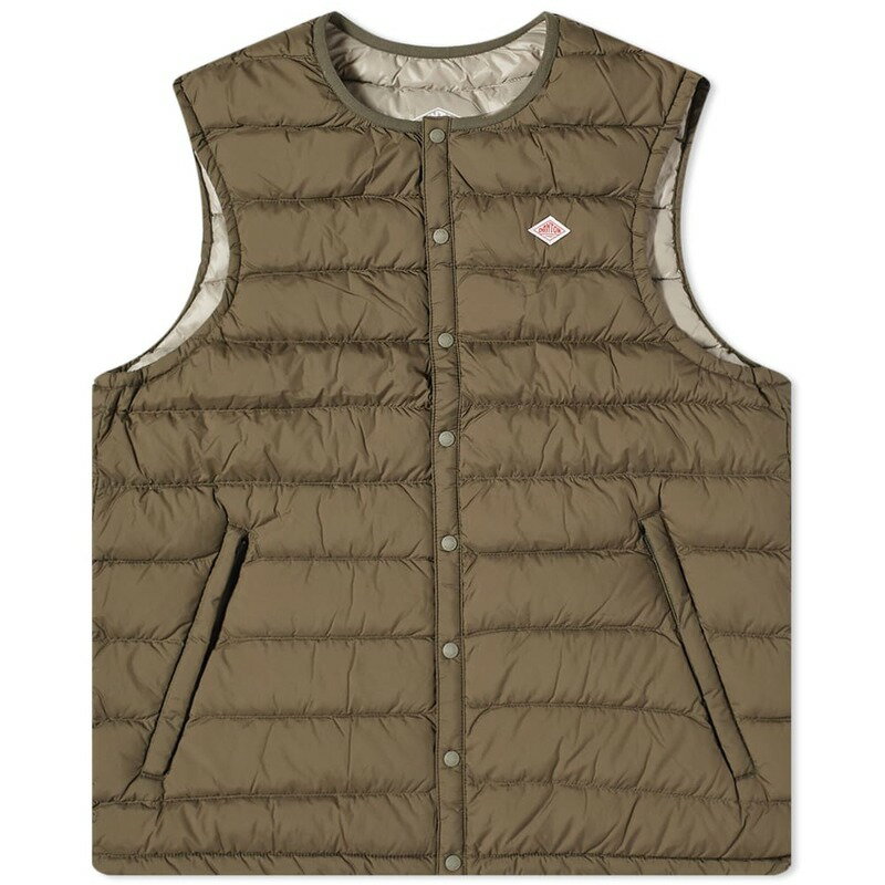 ダントン ダウン メンズ 【送料無料】 ダントン メンズ ベスト ダウンベスト アウター Danton Inner Down Vest Olive