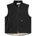 ディッキーズ 【送料無料】 ディッキーズ メンズ ベスト アウター Dickies Duck Canvas Vest Stonewashed Black