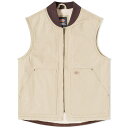 ディッキーズ 【送料無料】 ディッキーズ メンズ ベスト アウター Dickies Duck Canvas Vest Stone Washed Desert Sand