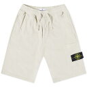 【送料無料】 ストーンアイランド メンズ ハーフパンツ・ショーツ ボトムス Stone Island Brushed Cotton Sweat Shorts Plaster