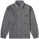 【送料無料】 スタンレイ メンズ ジャケット・ブルゾン アウター Stan Ray Coverall Jacket Black Overdye Hickory