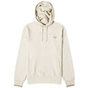 【送料無料】 フレッドペリー メンズ パーカー・スウェット フーディー アウター Fred Perry Tipped Popover Hoodie Oatmeal