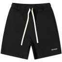 【送料無料】 パーム・エンジェルス メンズ ハーフパンツ・ショーツ ボトムス Palm Angels Embroidered Sweat Shorts Black