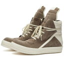 【送料無料】 リックオウエンス メンズ スニーカー シューズ Rick Owens Suede Geobasket Sneakers Brown & Milk