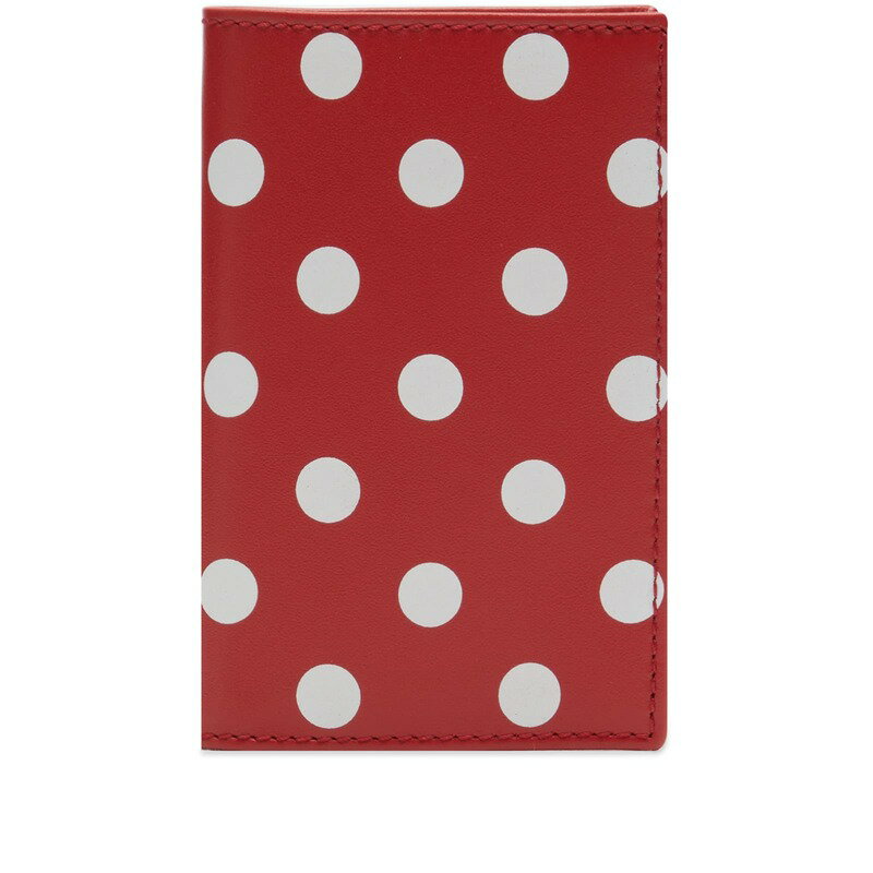 ̵ ǥ륽   ꡼ Comme des Garcons Wallet SA6400 Dots Wallet Red