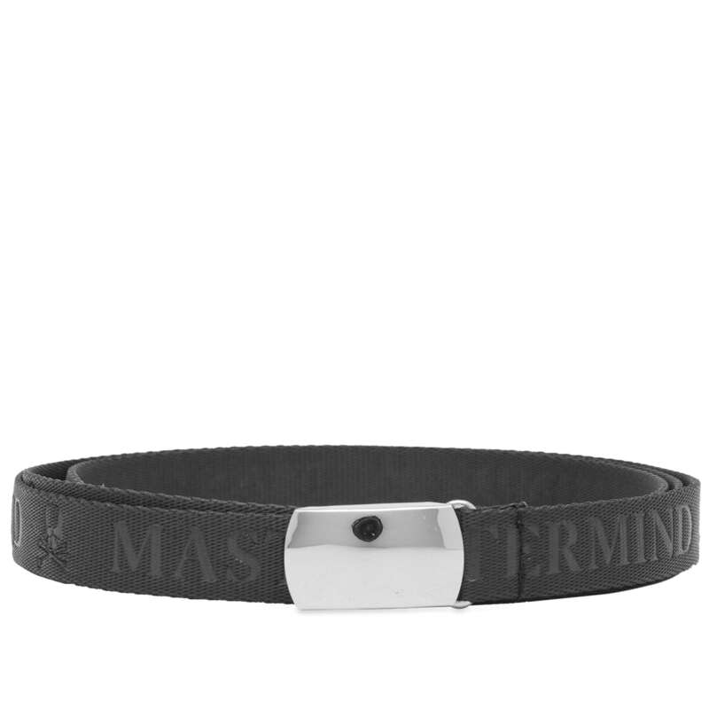 【送料無料】 マスターマインド メンズ ベルト アクセサリー MASTERMIND WORLD Tape Belt Black