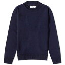 メゾン・マルタン・マルジェラ 【送料無料】 マルタンマルジェラ メンズ ニット・セーター アウター Maison Margiela Elbow Patch Crew Knit Navy