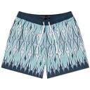 【送料無料】 アミリ メンズ ハーフパンツ・ショーツ ボトムス AMIRI Argyle Swim Shorts Aqua