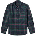 【送料無料】 アーペーセー メンズ シャツ トップス A.P.C. Valerian Check Overshirt Dark Green