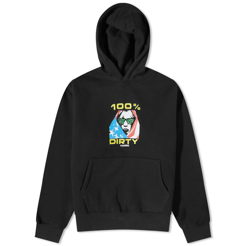 【送料無料】 プレジャーズ メンズ パーカー スウェット アウター Pleasures x Sonic Youth Dirty Hoodie Black