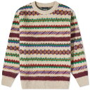 【送料無料】 ハウリン メンズ ニット・セーター アウター Howlin' A Woolen Wonder Fair isle Crew Knit Biscuit