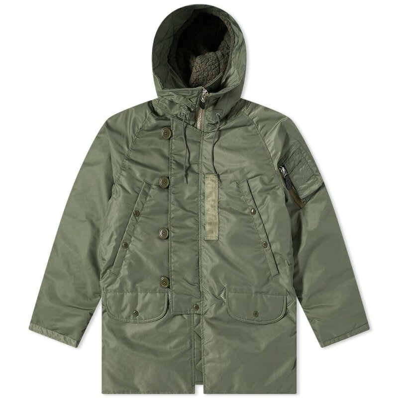 ビームス プラス メンズ ジャケット・ブルゾン アウター Beams Plus Mil Type N-3B Down Jacket Sage