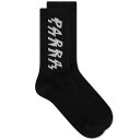 yz oC p Y C A_[EFA By Parra Spiked Logo Crew Socks Black