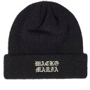 【送料無料】 ワコマリア メンズ 帽子 ニットキャップ アクセサリー Wacko Maria Mohair Knitted Watch Beanie Black