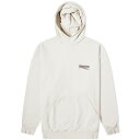 【送料無料】 バレンシアガ メンズ パーカー・スウェット アウター Balenciaga Political Campaign Popover Hoodie Light Beige & White