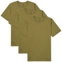 【送料無料】 ダブルタップス メンズ Tシャツ トップス WTAPS 01 Skivvies 3-Pack T-Shirt Olive Drab