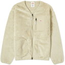 ダントン アウター メンズ 【送料無料】 ダントン メンズ ジャケット・ブルゾン アウター Danton High Pile Fleece V Neck Jacket Ecru