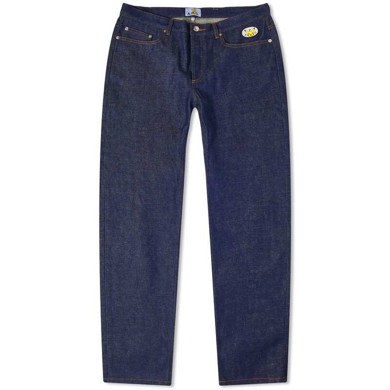 【送料無料】 アーペーセー メンズ デニムパンツ ジーンズ ボトムス A.P.C. x Pokemon New Standard Jeans Indigo