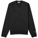 【送料無料】 カーハート メンズ パーカー・スウェット アウター Carhartt WIP Chase Sweat Black & Gold(4)