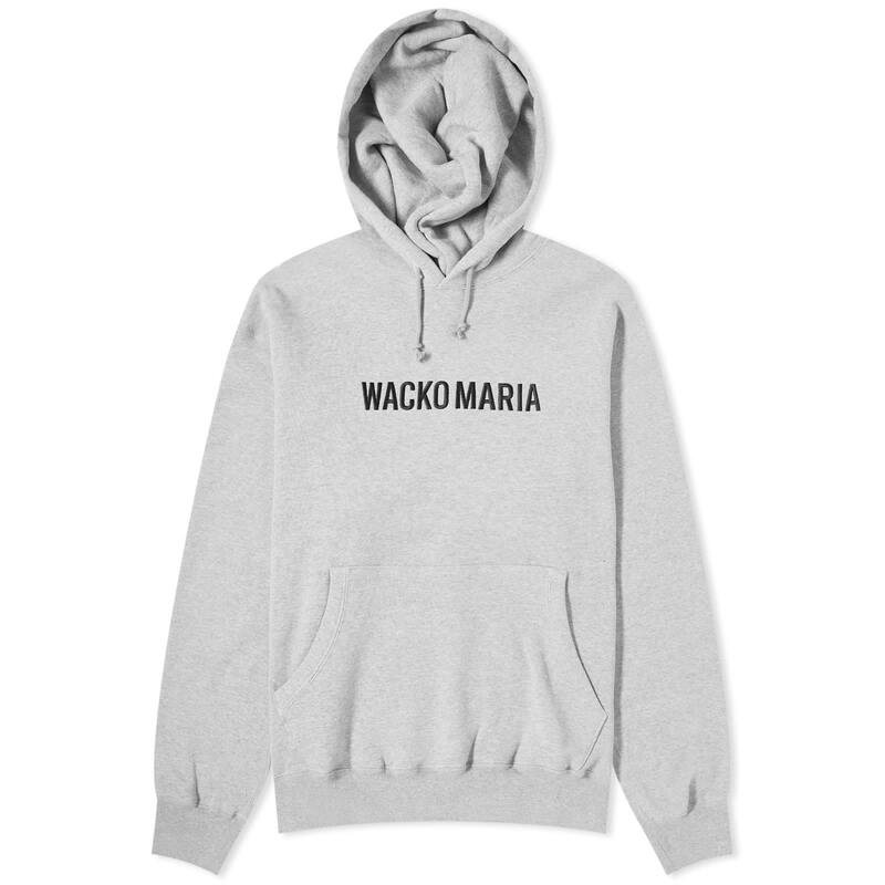 ワコマリア 【送料無料】 ワコマリア メンズ パーカー・スウェット アウター Wacko Maria Middleweight Logo Hoodie Grey