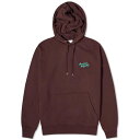【送料無料】 メゾンキツネ メンズ パーカー・スウェット パーカー アウター Maison Kitsune Maison Kitsune Handwriting Regular Hoodie Dark Chocolate
