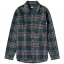 ̵ եå󥰥   ȥåץ Fucking Awesome Less Heavyweight Flannel Overshirt Green &Purple