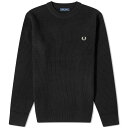 フレッドペリー 【送料無料】 フレッドペリー メンズ ニット・セーター アウター Fred Perry Textured Lambswool Jumper Black