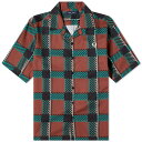 フレッドペリー 【送料無料】 フレッドペリー メンズ シャツ トップス Fred Perry Glitch Tartan Vacation Shirt Whisky Brown