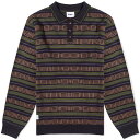 【送料無料】 バターグッズ メンズ ポロシャツ トップス Butter Goods Long Sleeve Knit Polo Navy & Forest