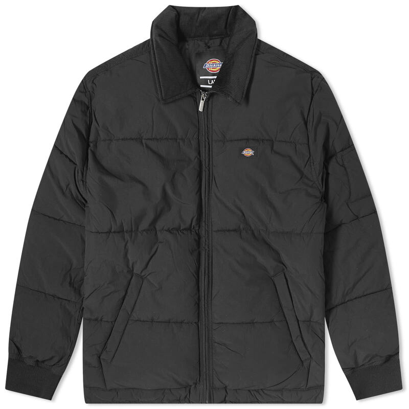 ディッキーズ 【送料無料】 ディッキーズ メンズ ジャケット・ブルゾン ダウンジャケット アウター Dickies Overbrook Eisenhower Puffer Jacket Black