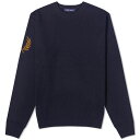 フレッドペリー 【送料無料】 フレッドペリー メンズ ニット・セーター アウター Fred Perry Intarsia Laurel Wreath Crew Neck Knit Navy